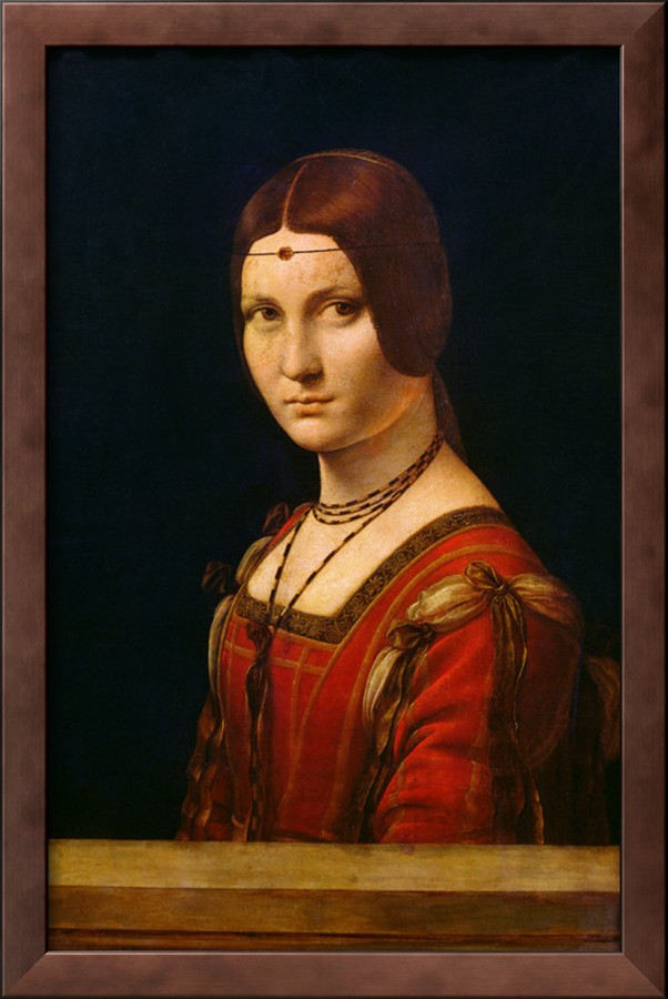 Portrait Of A Lady From The Court Of Milan - Leonardo Da Vinci Painting